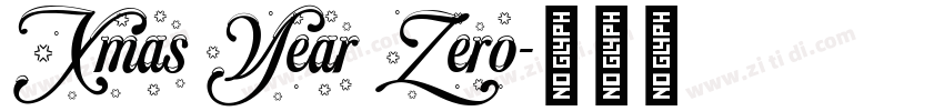 Xmas Year Zero字体转换